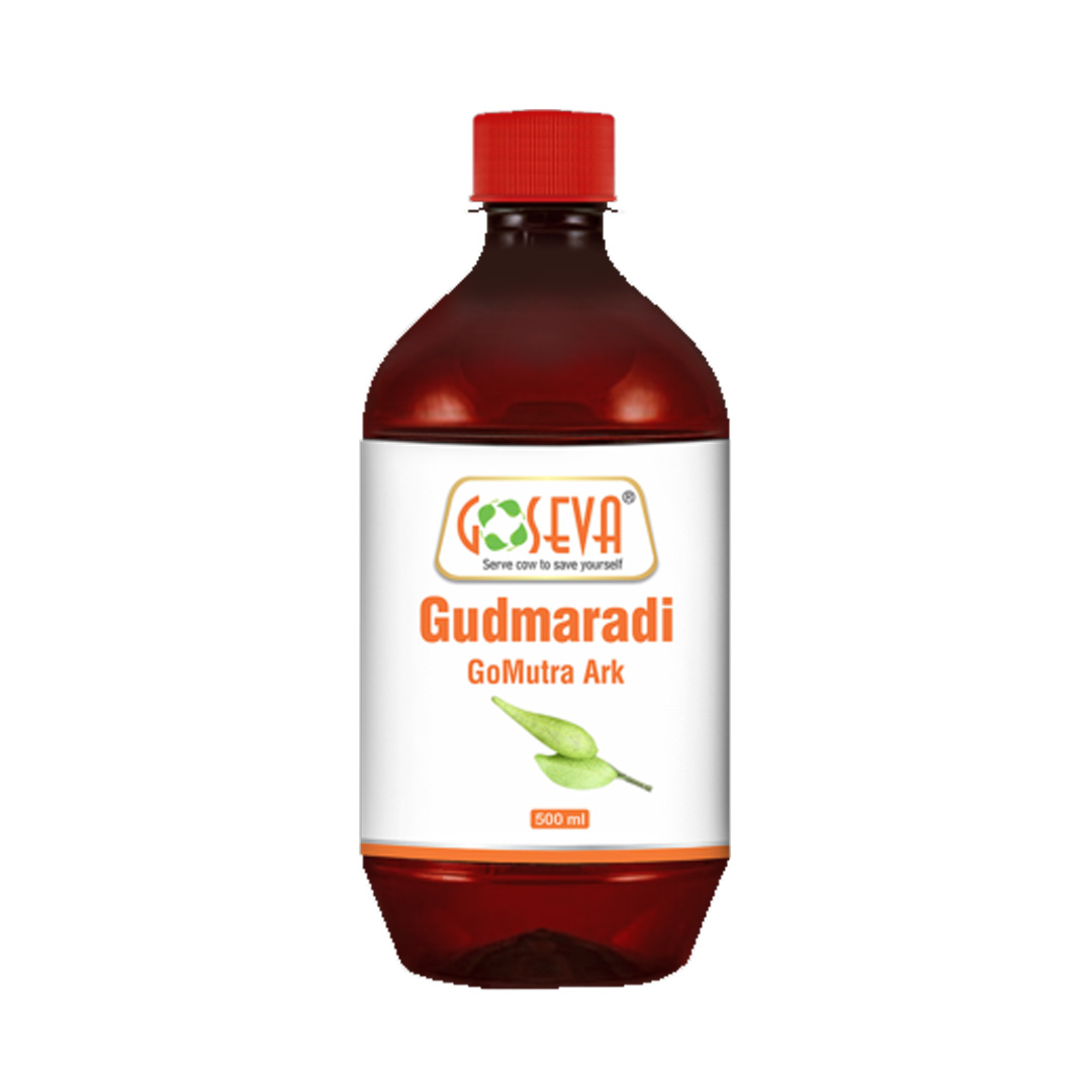 Goseva Gudmaradi Gomutra Ark 500 ML Goumutra For Abdominal Colic Pain, Bloating, Cancer